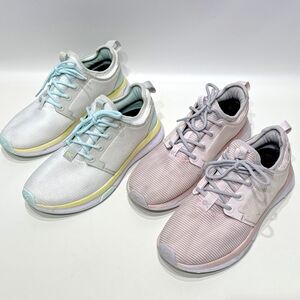 Lot of 2 Kuru Atom Comfort Shoes Sneakers Pink and White Women's Size 8